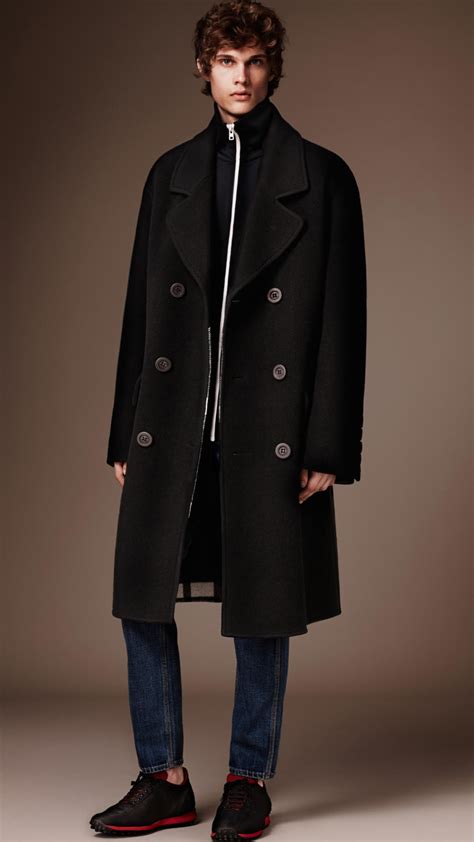 burberry men's overcoat